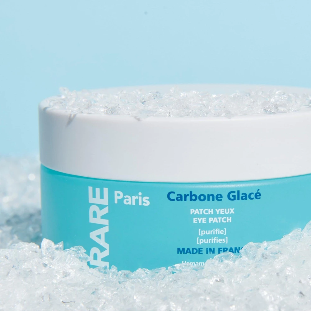 Rare Paris Carbone Glace Purifying Eye Patches, valomosios paakių kaukės, 30 vnt.