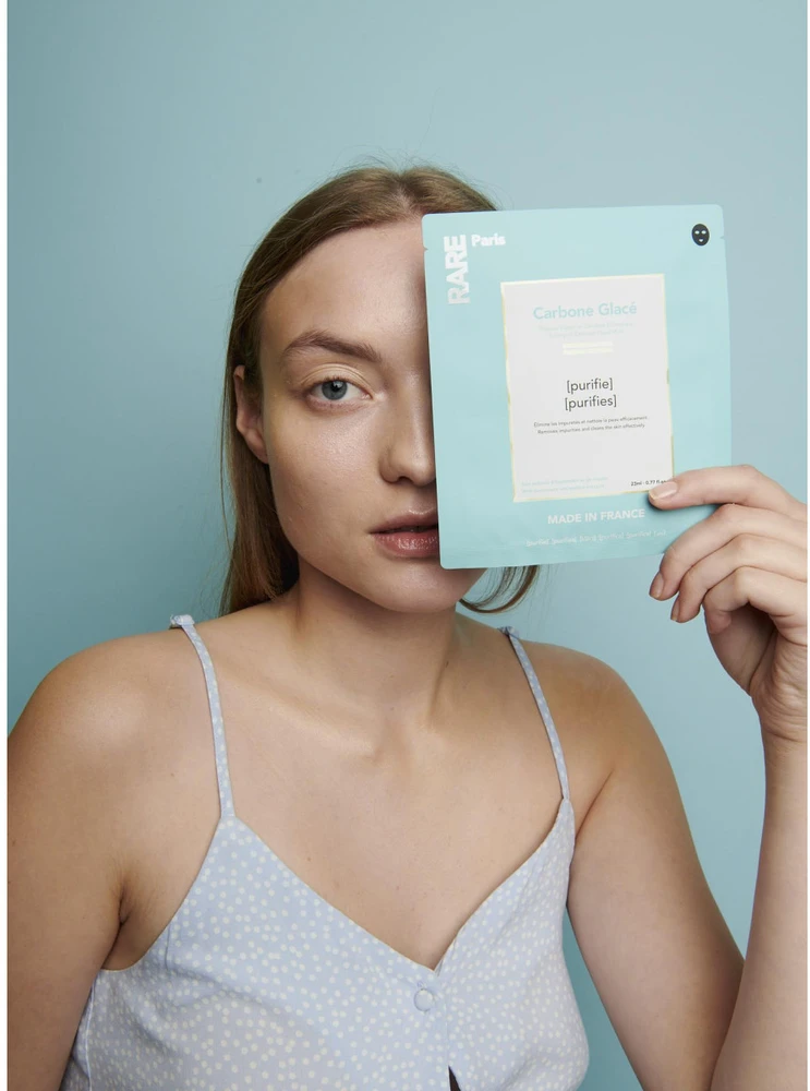 Rare Paris Carbone Glacé Purifying Face Mask valomoji veido kaukė, 1 vnt.