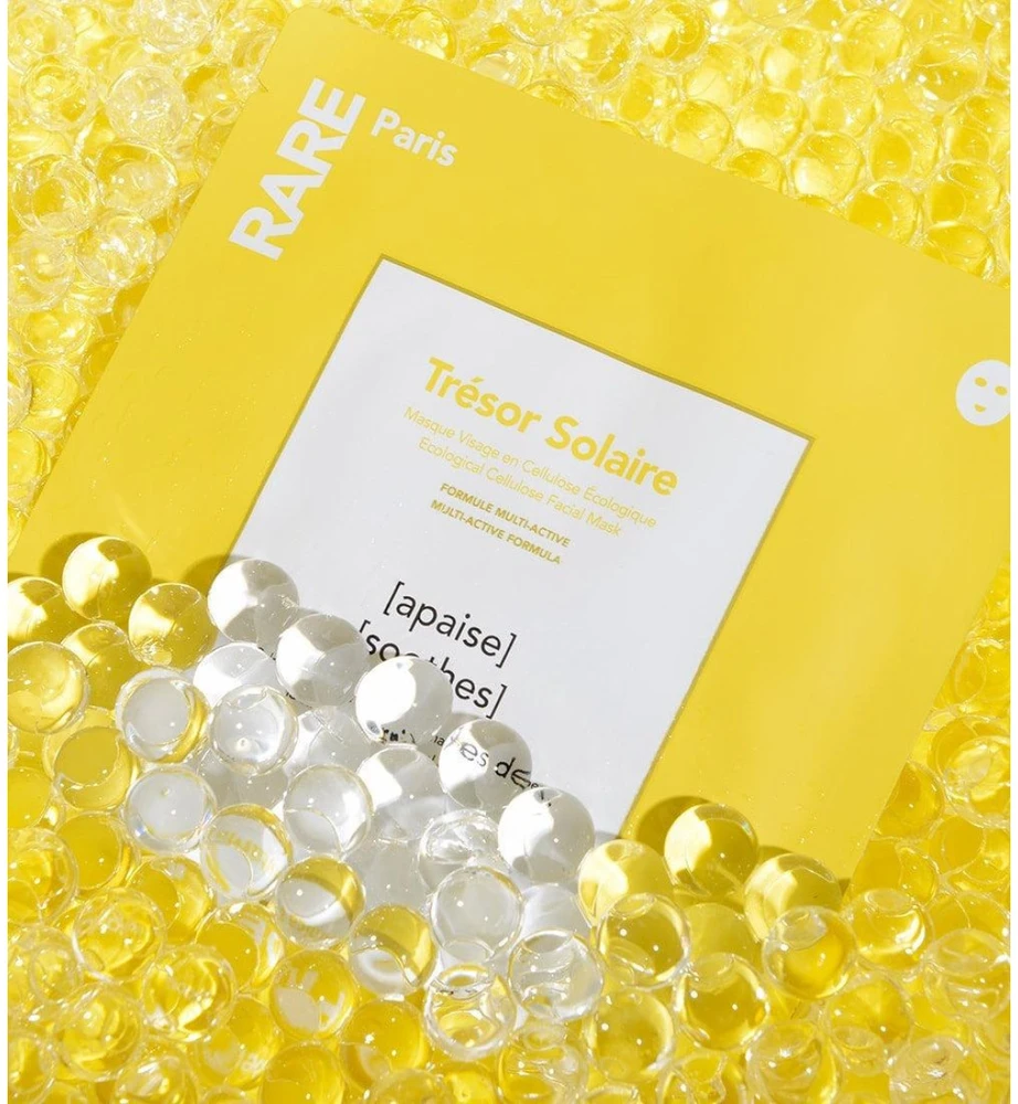 Rare Paris Trésor Solaire Soothing Face Mask, raminamoji veido kaukė, 1 vnt.
