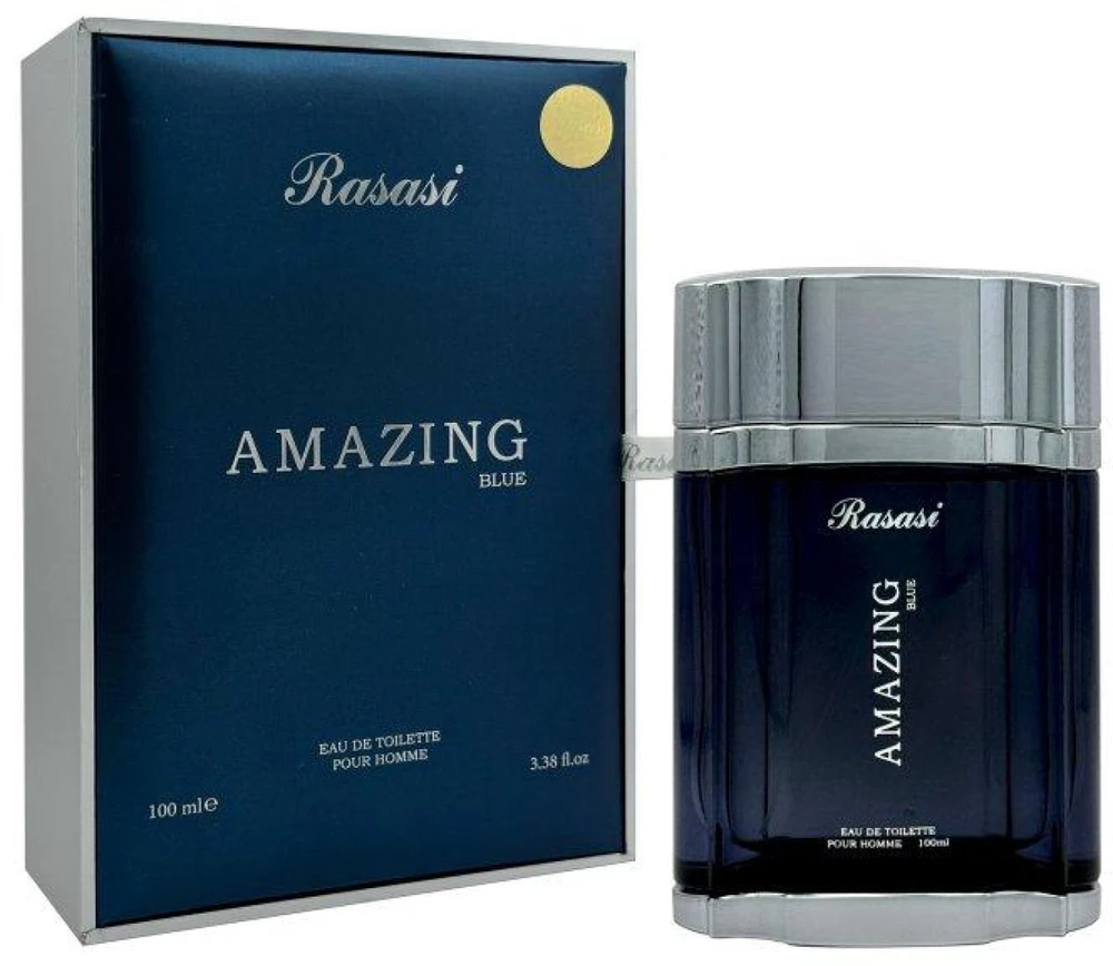 Rasasi Amazing Mėlyna EDT tualetinis vanduo vyrams, 100 ml