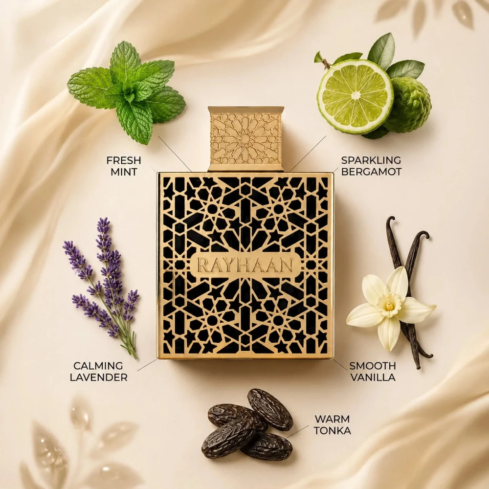 Rayhaan Eliksyras EDP parfumuotas vanduo vyrams, 100 ml