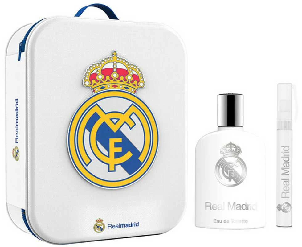 Real Madrid rinkinys vyrams (EDT, 100 ml + EDT mini 10 ml + metalinė kosmetinė)