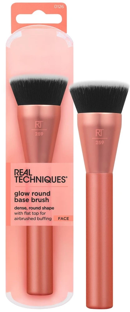 Real Techniques Face Glow Round Base makiažo šepetėlis