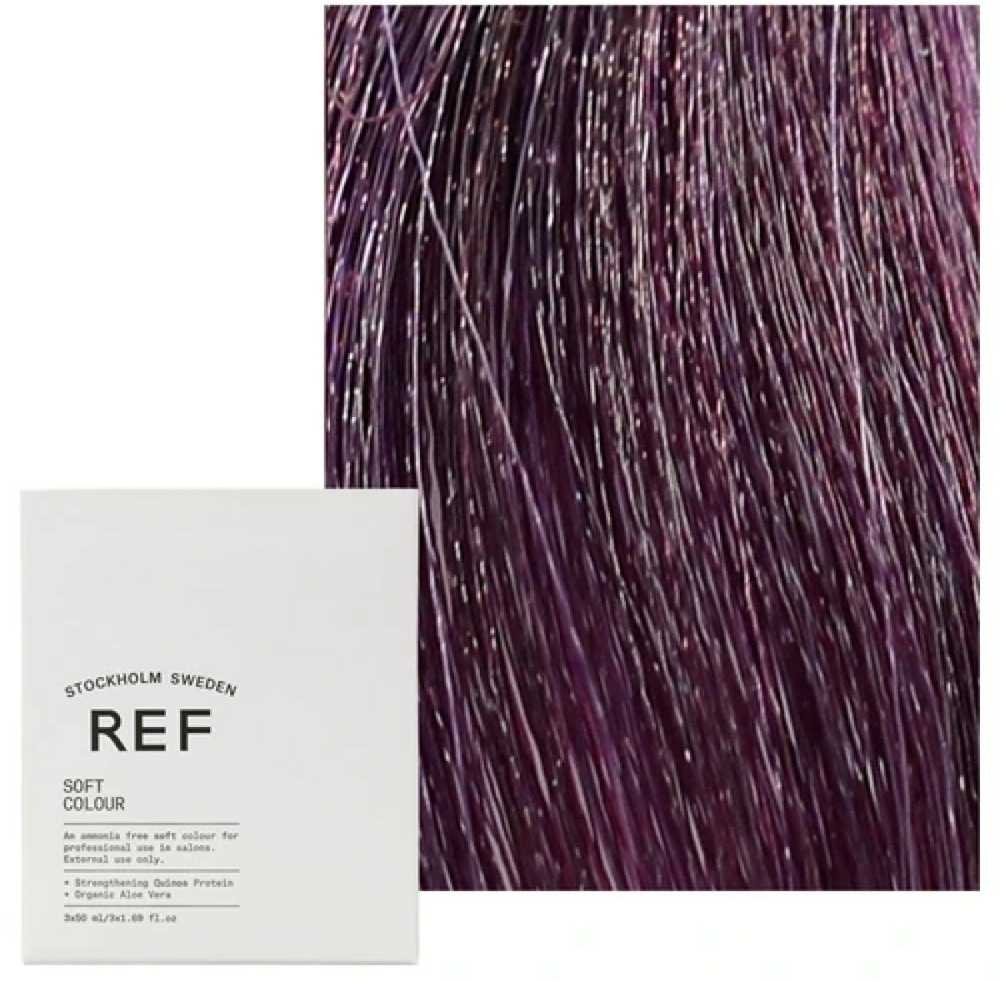 Ref Stockholm REF Permanent Colour 6.22 Brilliant Violet Dk Skirtas šviesiems plaukams, 100 ml