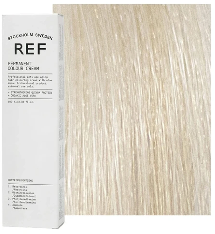 Ref Stockholm REF Permanent Colour 10.1 Extra Light Ash Skirtas šviesiems plaukams, 100 ml