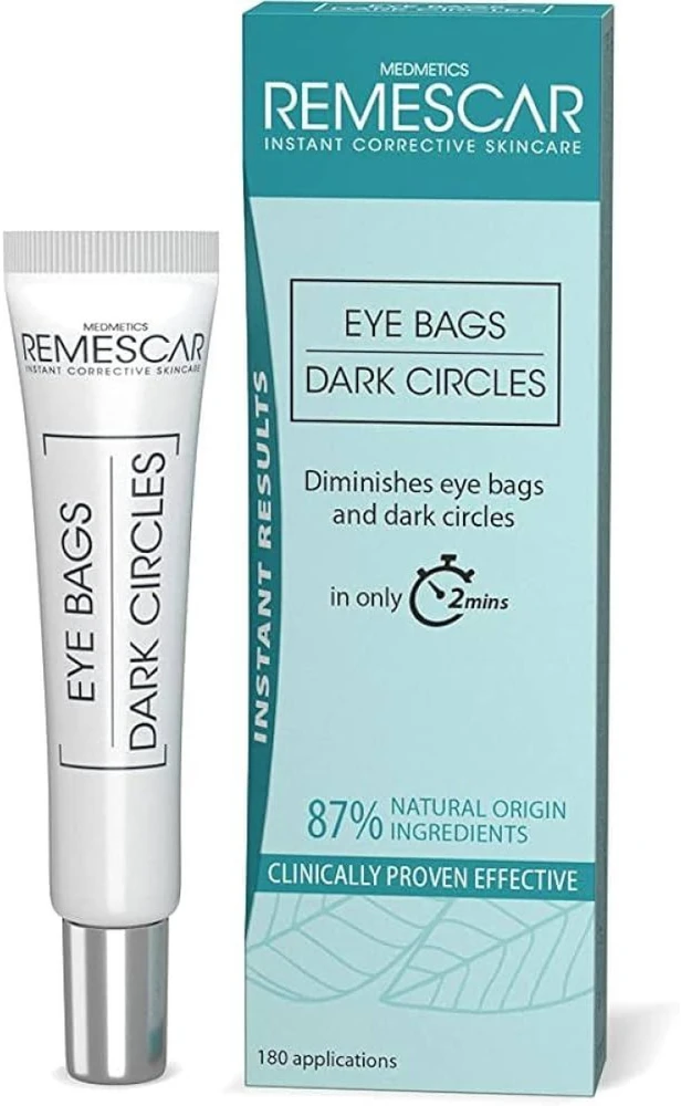 Remescar Eye & Dark Circles Corrector paakių kremas paburkimo mažinimui, 8 ml