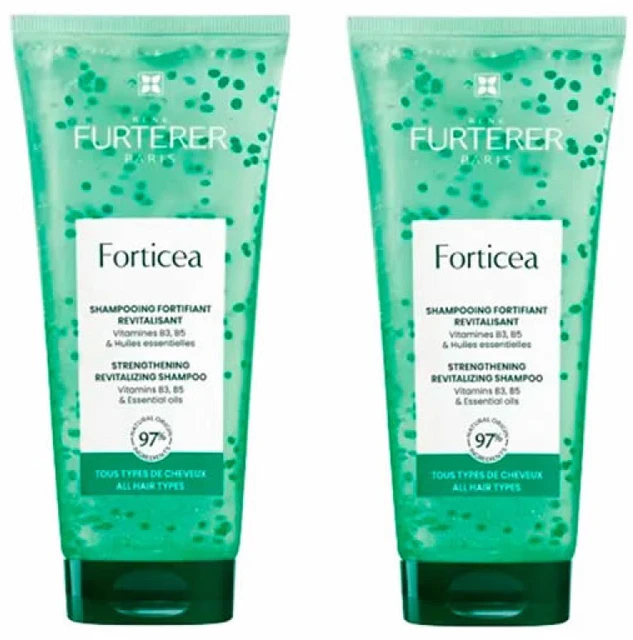 Rene Furterer Forticea Energizing Šampūnas šampūnas, 2 x 200 ml