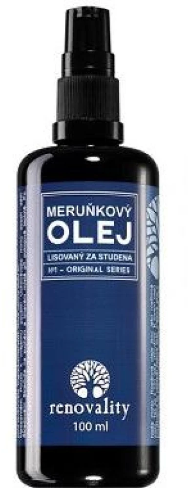 Renovality Original Series Appricot Oil with Pump šalto spaudimo abrikosų aliejus, 100 ml