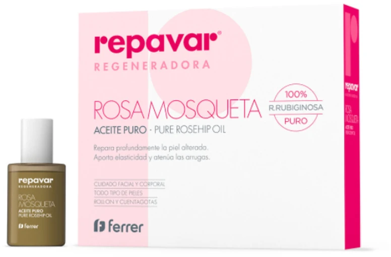 "Repavar Regenerate" grynas erškėtuogių aliejus 15ml