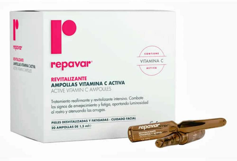 "Repavar Revitalizante Active Vitamin C" 20 ampulių x 1,5 ml