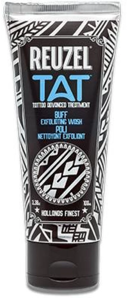REUZEL TAT Buff Exfoliating Wash šveičiamasis gelis tatuiruotėms, 100 ml