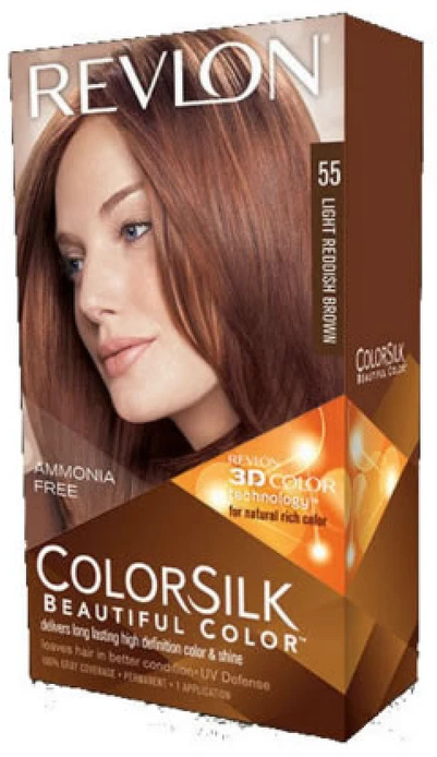 Plaukų dažai "Revlon Colorsilk" be amoniako 55 Šviesiai rausvai ruda
