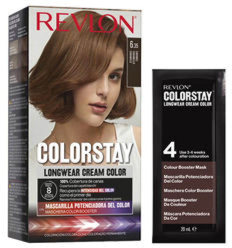 "Revlon Colorstay" ilgalaikio atspalvio kreminiai dažai 6,35-Caramelo