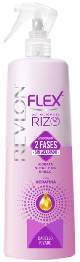 Revlon Flex 2 etapų nenuplaunamas kondicionierius su keratinu garbanotiems plaukams purškiamas 400ml