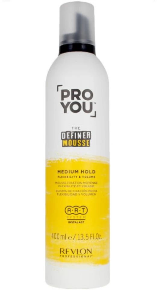 "Revlon Proyou The Definer Mousse Medium Hold" vidutinės fiksacijos plaukų putos 400ml