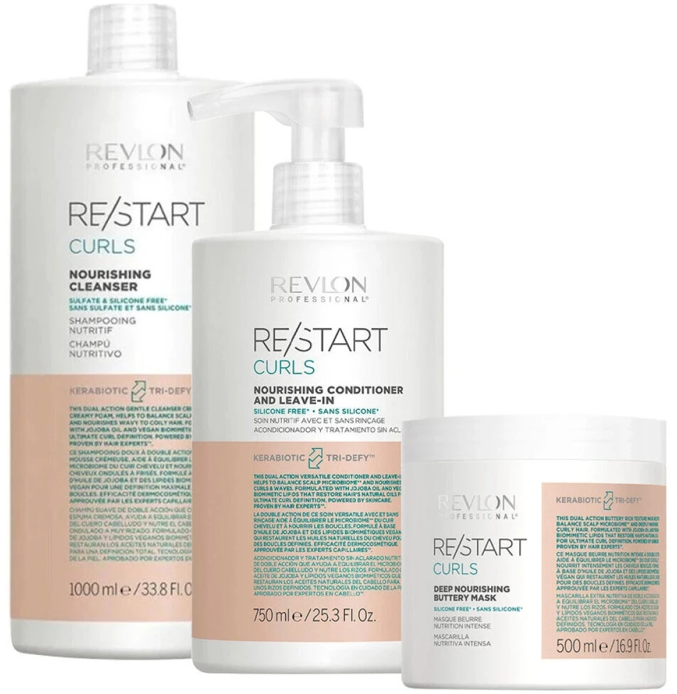 Revlon Re-Start Curls maitininantis cleanser, 1000 ml