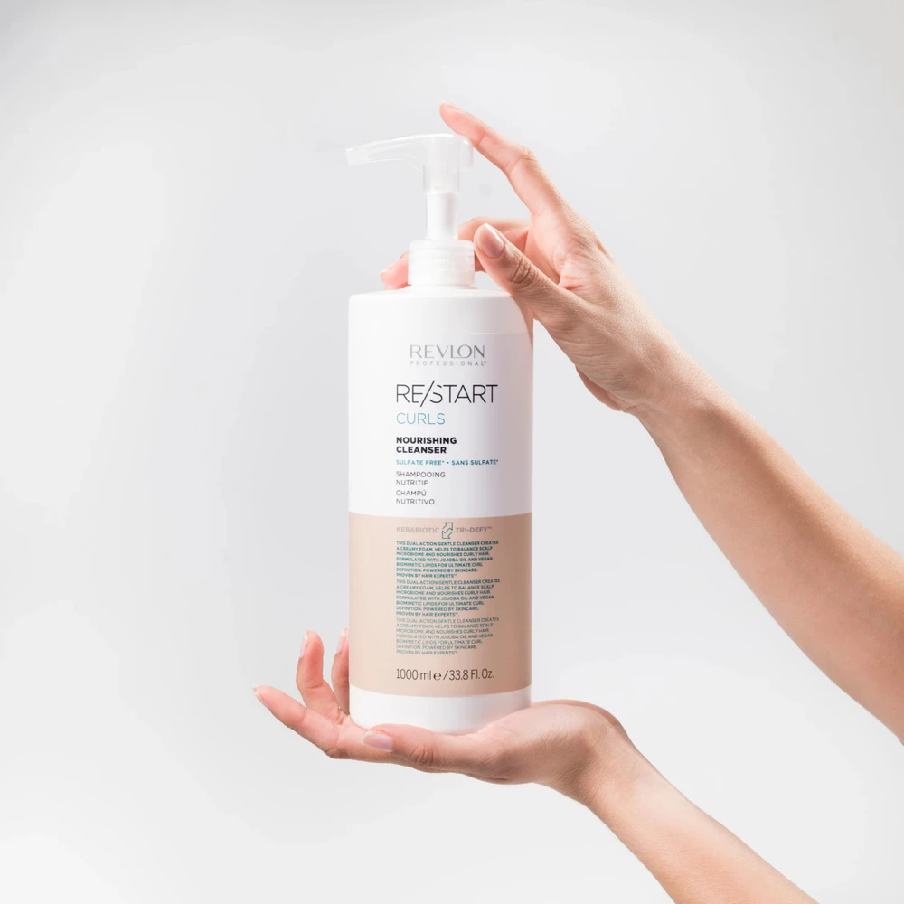 Revlon Re-Start Curls maitininantis cleanser, 1000 ml
