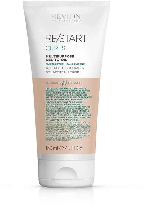 "Revlon Re-Start Curls" daugiafunkcinis gelis su aliejumi 150ml