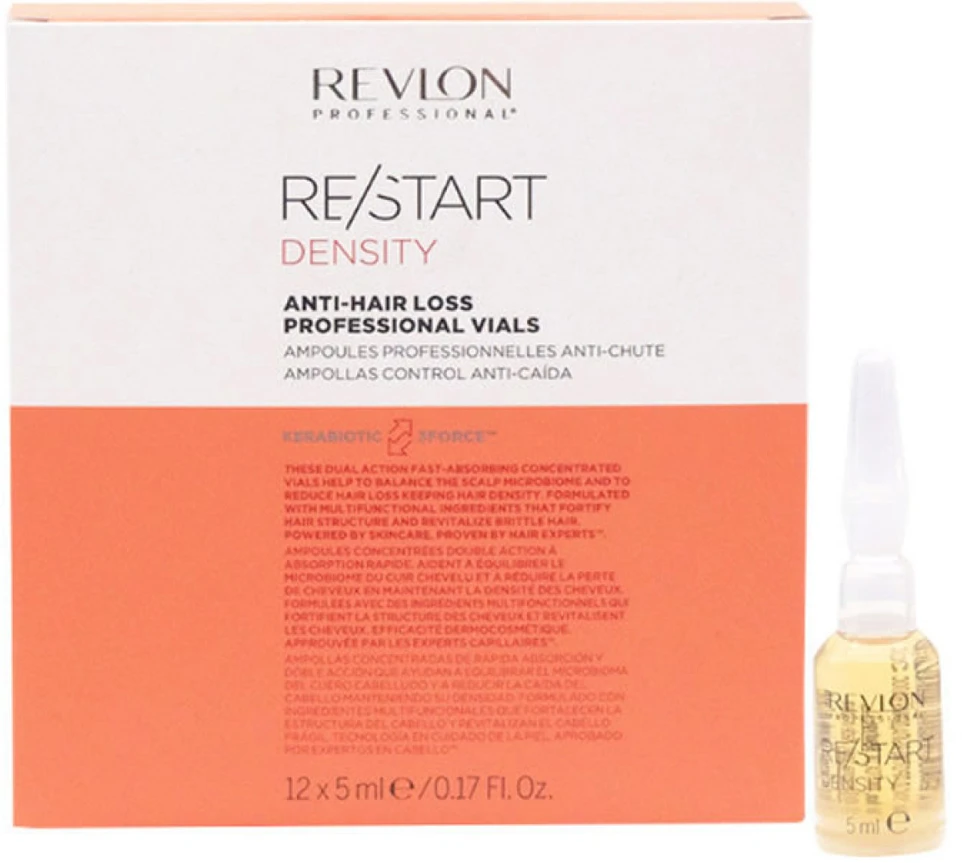 "Revlon Re-Start Density Anti Hair Loss" ampulės nuo plaukų slinkimo 12 X 5ml