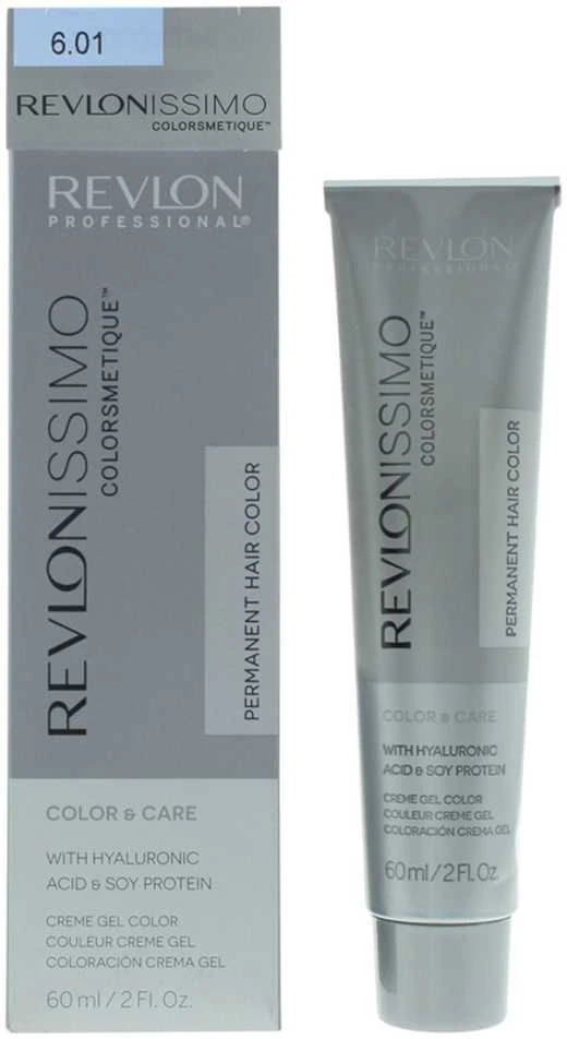 Revlon Revlonissimo Colorsmetique Carmel Permanent Hair Dye 6.01 Dark Natural Ash Skirtas šviesiems plaukams, 60 ml