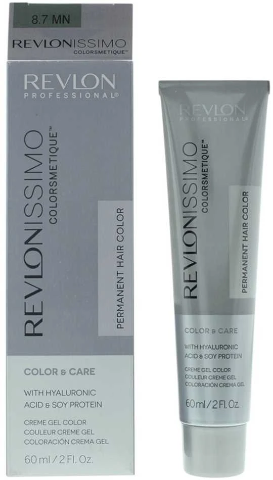 Revlon Revlonissimo Colorsmetique Hyaluronic Acid Permanent Hair Dye 8.7MN Light Skirtas šviesiems plaukams Maximum, 60 ml