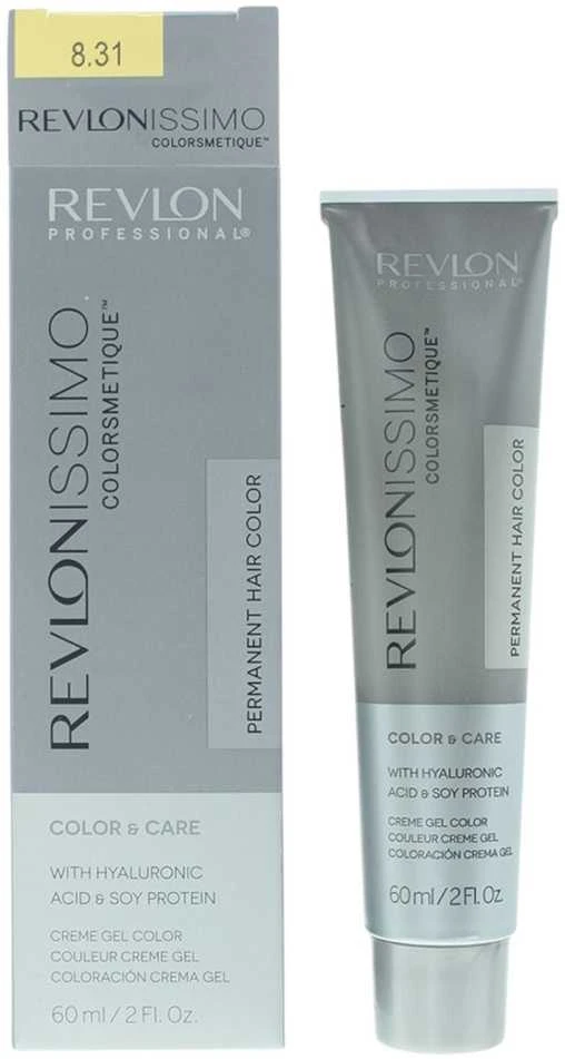 Revlon Revlonissimo Colorsmetique KER-HA Complex Permanent Hair Dye 8.31 Light rusvai gelsvas Skirtas šviesiems plaukams, 60 ml