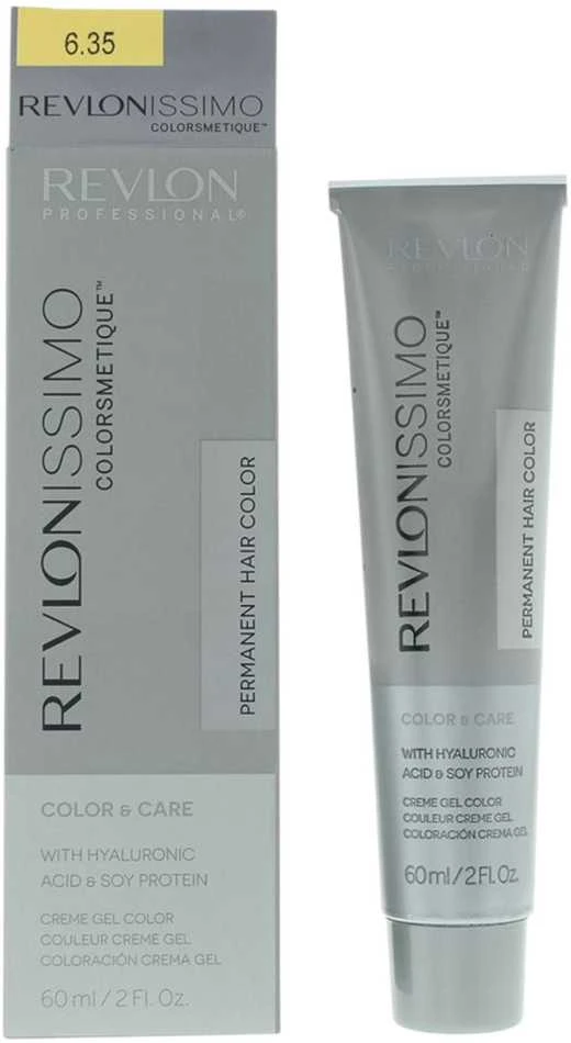 Revlon Revlonissimo Colorsmetique Permanent Hair Dye 6.35 Dark Amber Skirtas šviesiems plaukams, 60 ml