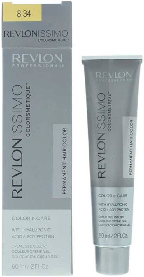 Revlon Revlonissimo Colorsmetique Permanent Hair Dye 8.34 Light Coppery Gold Skirtas šviesiems plaukams, 60 ml