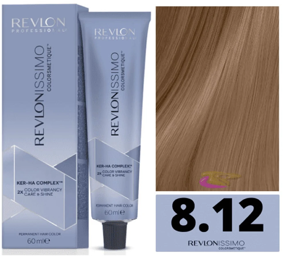 plaukų dažai "Revlonissimo Colorsmetique" Didelio padengimo 8,12-šalta blondinė 60ml