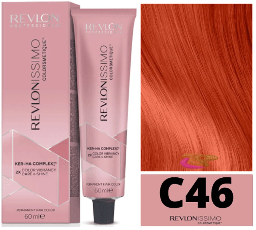 plaukų dažai Revlonissimo Cromatics C46-Tangerine Raudona 60ml