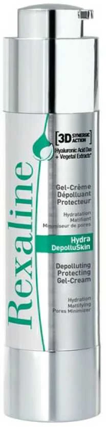 "Rexaline 3D Hydra-DepolluSkin Depoluting Protecting Gel-Kreminis" veido kremas gelis 50ml