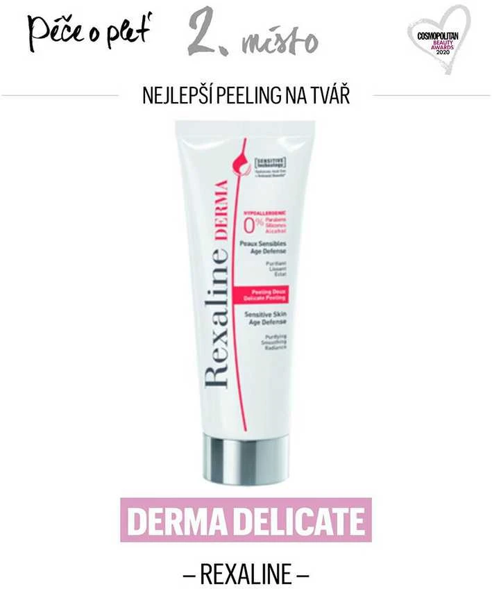 Rexaline švelnus fermentinis pilingas jautriai odai Derma Delicate Peeling, 30 ml