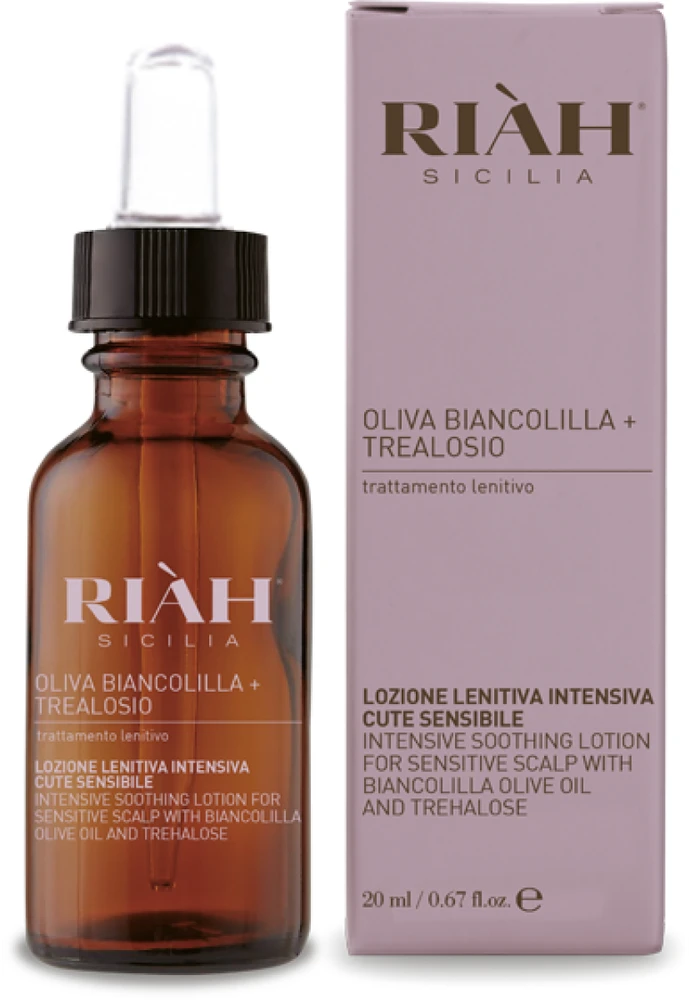 RIAH Intensive Soothing Lotion With Biancolilla Olive Oil Galvos odą raminantis serumas, 20 ml
