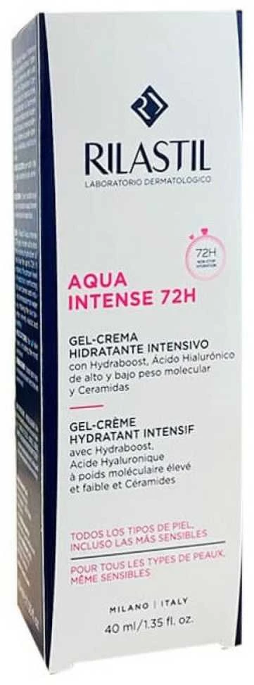 Rilastil Aqua Intense 72H Gel Intensive Moisturizing Kreminis, 40 ml