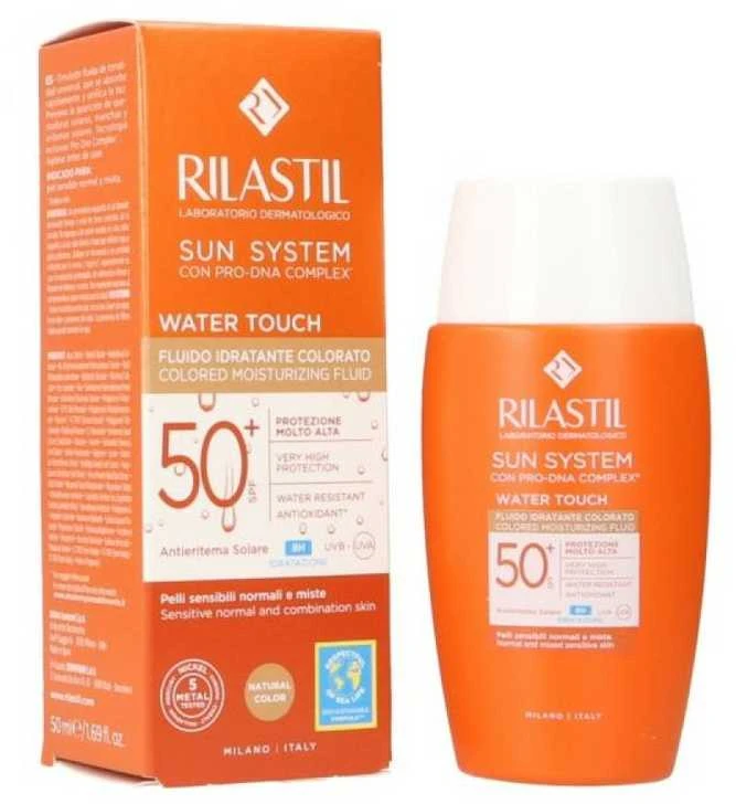 "Rilastil Sun System Vanduo Touch Colour Spf50+" veido kremas nuo saulės 50ml