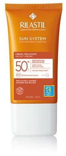 Apsauginis kremas nuo saulės Rilastil Sun System Velvet Kreminis Spf50+ 50ml