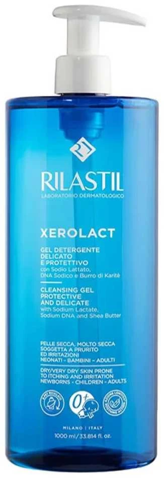 Rilastil Xerolact sausos odos atkuriamasis valomasis gelis, 1000 ml