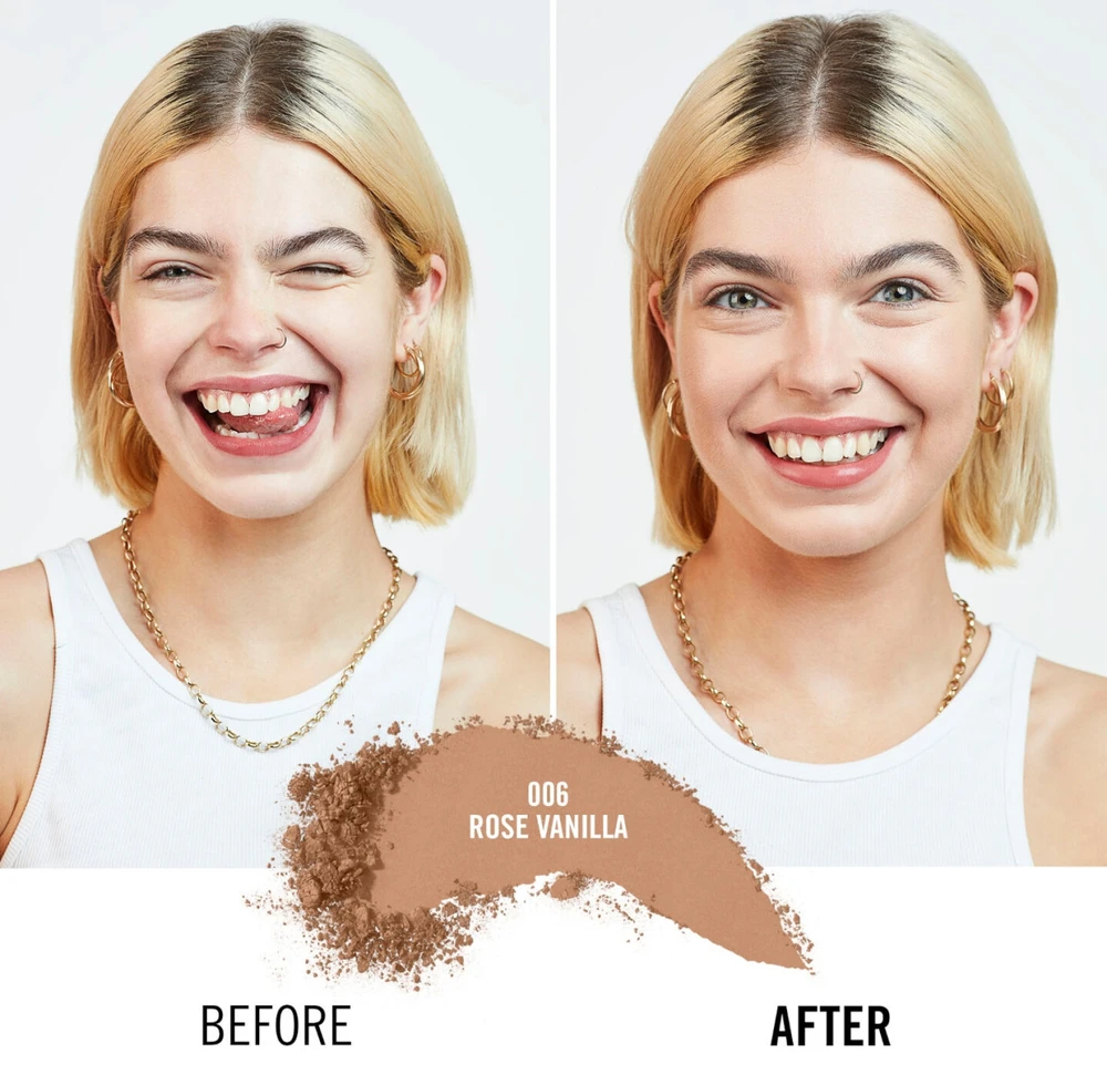 Rimmel Lasting Finish Buildable Coverage kompaktinė pudra, atspalvis: 06-Rose Vainilla