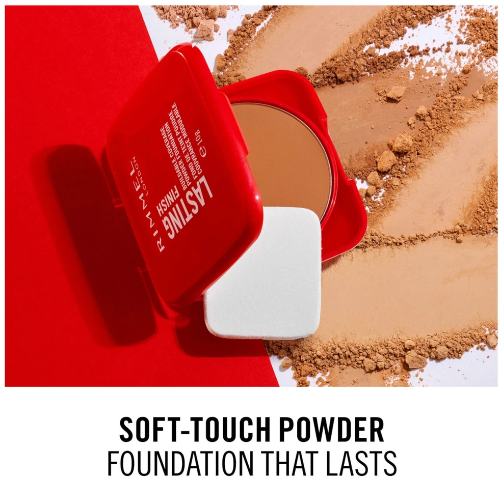 Rimmel Lasting Finish Buildable Coverage kompaktinė pudra, atspalvis: 06-Rose Vainilla