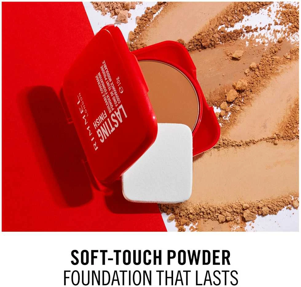 Rimmel Lasting Finish Buildable Coverage kompaktinė pudra, atspalvis: 06-Rose Vainilla