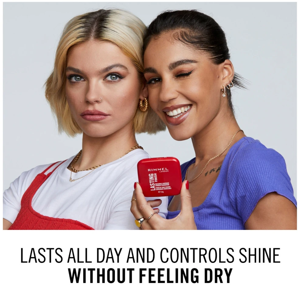 Rimmel Lasting Finish Buildable Coverage kompaktinė pudra, atspalvis: 06-Rose Vainilla