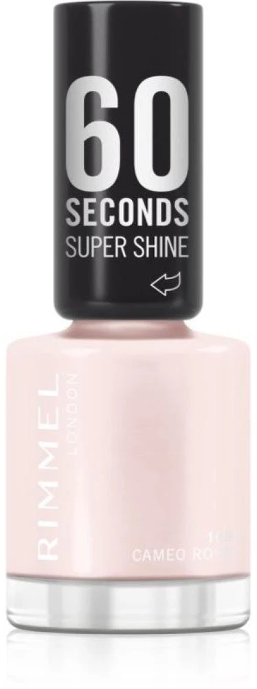 Rimmel London 60 Seconds Super Shine Nagų lakas nagų lakas, atspalvis: 108 Cameo Rose, 8 ml