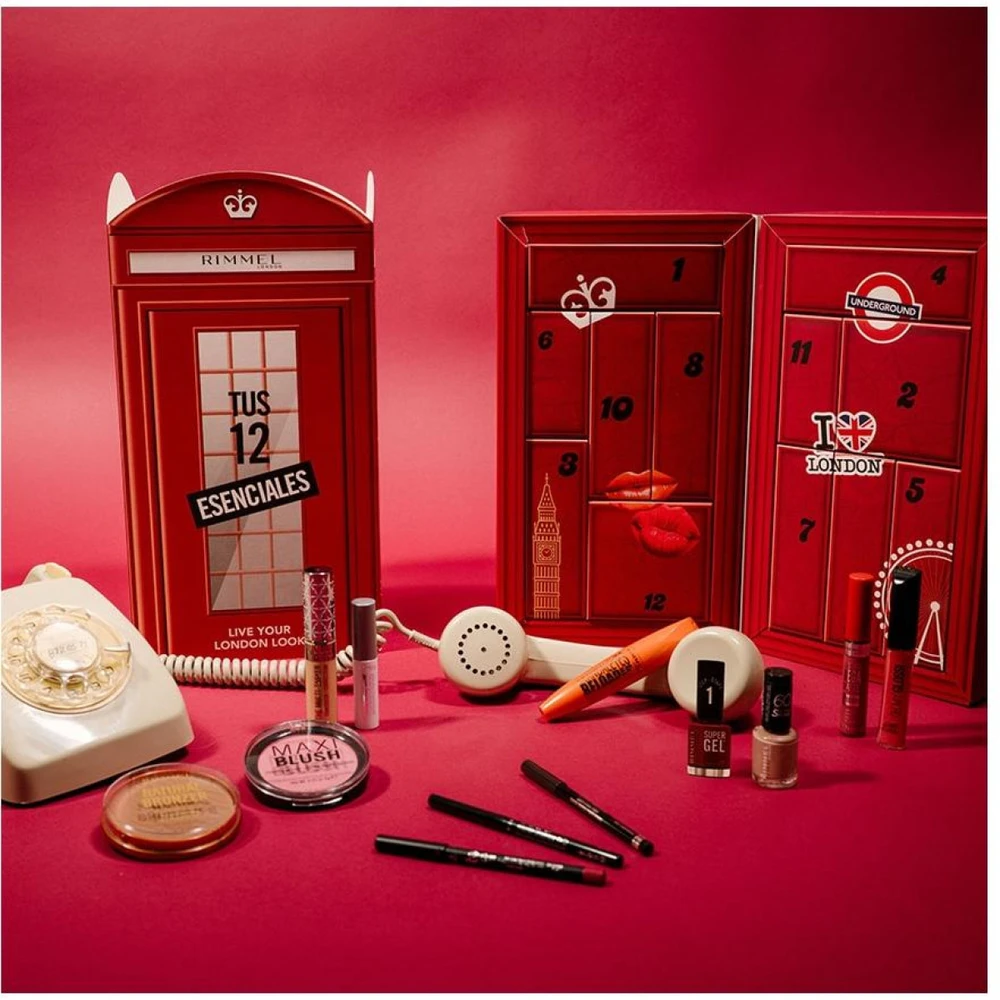 „Rimmel London“ advento kalendorius 2025 m., 12 dalių