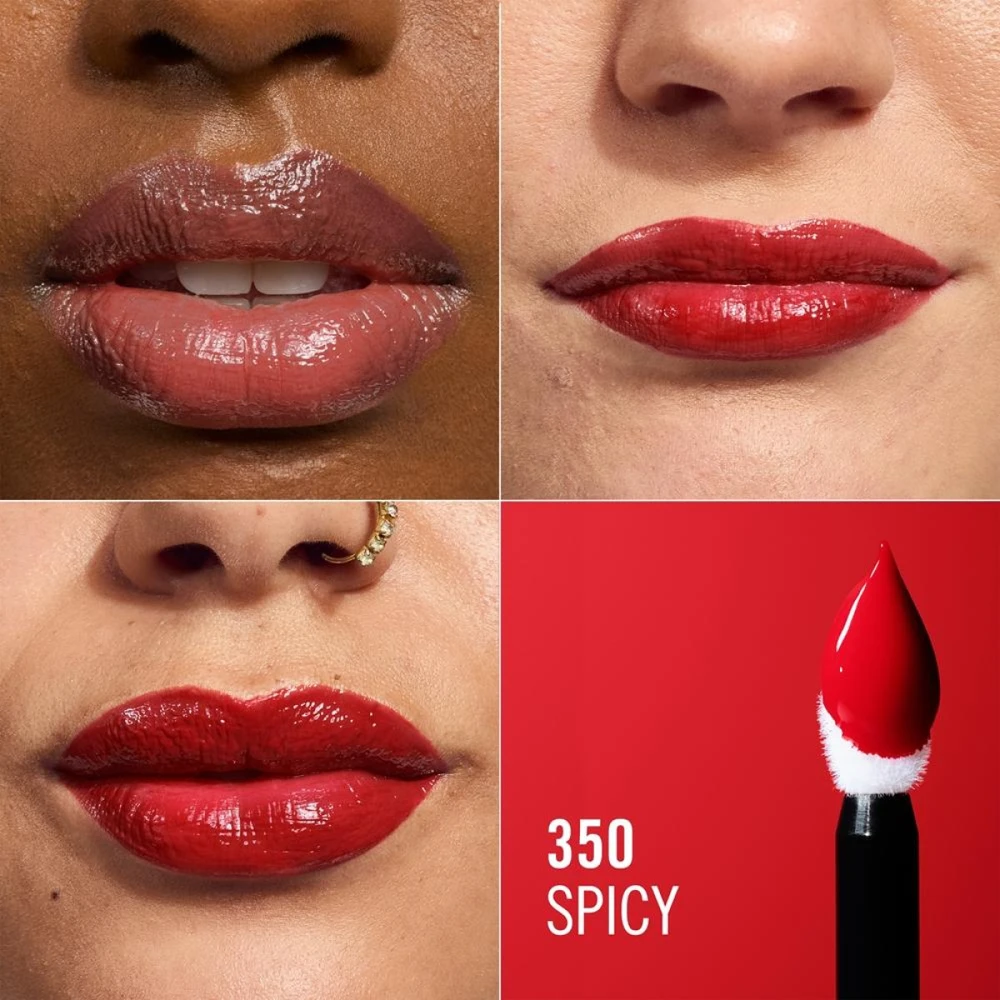 Rimmel London Thrill Seeker Lip Latex skystieji lūpų dažai, atspalvis: 350 Spicy, 6 ml