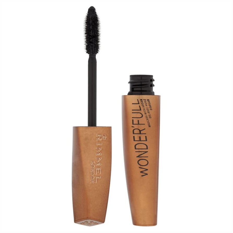 "Rimmel London Wonderfull With Argan" blakstienų tušas 001 Juodas