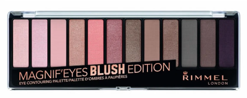 Rimmel London "Rimmel Magnif'eyes" akių šėšėlių paletė Blush Edition 002