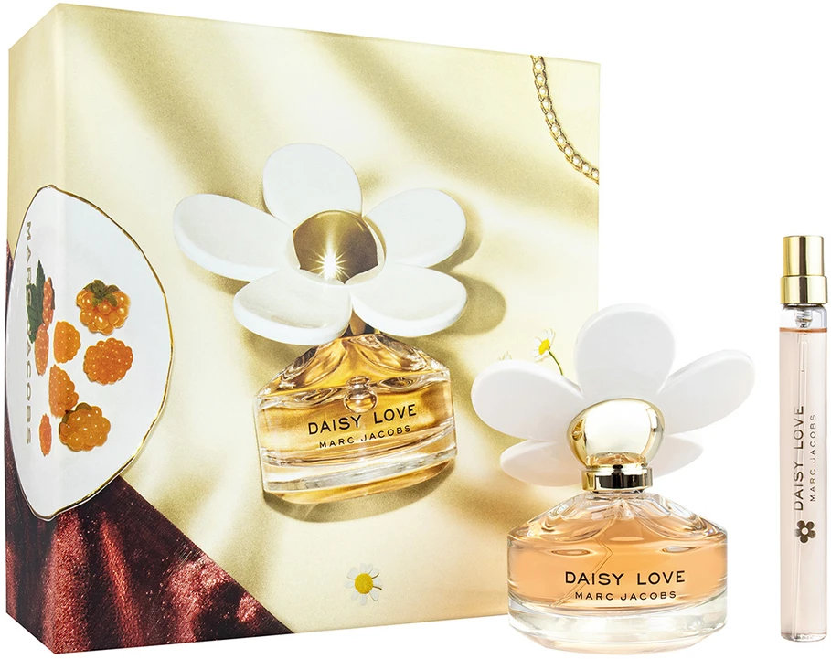 Rinkinys Marc Jacobs: „Daisy Love“ tualetinis vanduo moterims, 50 ml + „Daisy Love“ tualetinis vanduo moterims, 10 ml