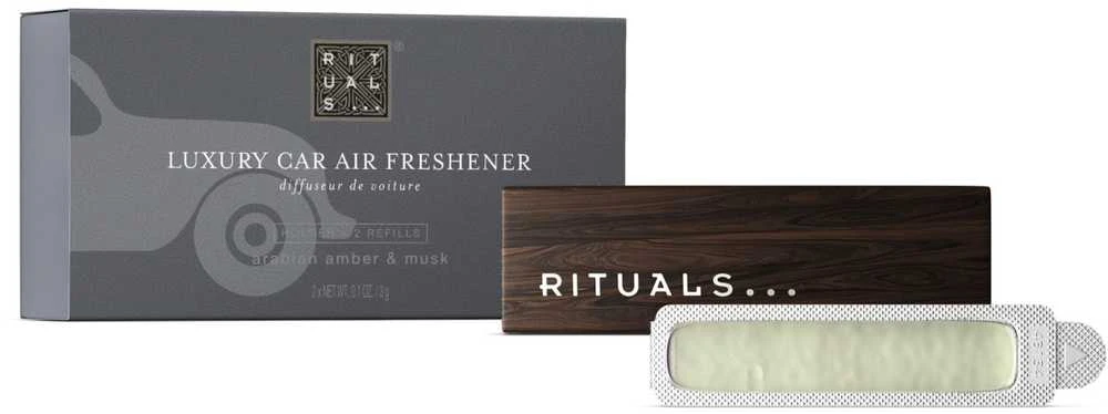 Automobilio kvepalų rinkinys Arabian Amber & Musk (laikiklis + 2x3 g papildymas) Rituals Homme Life Is A Journey Car Perfume