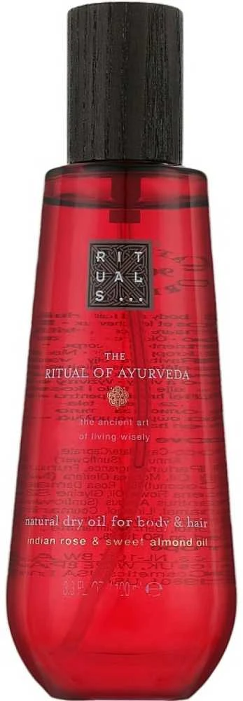 Rituals The Ritual of Ayurveda Natural Dry Oil For Body & Hair sausasis kūno ir plaukų aliejus, 100 ml