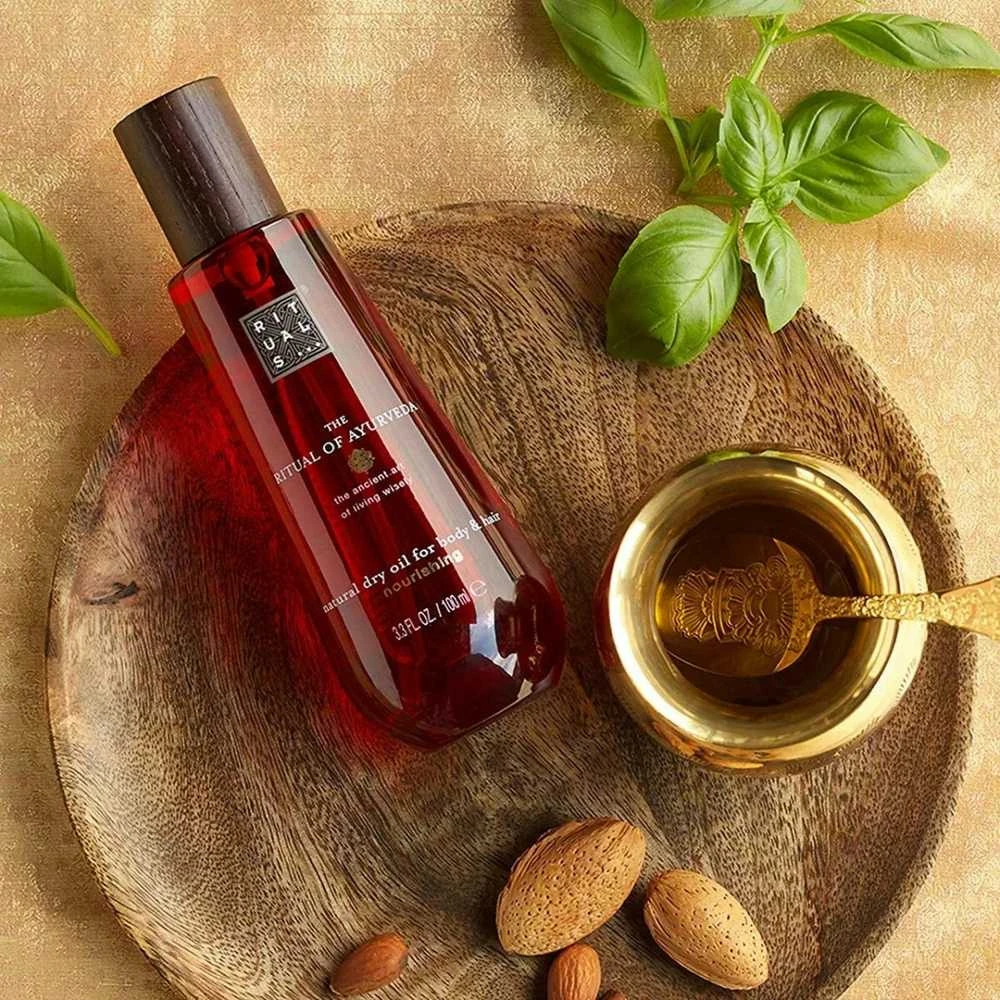 Rituals The Ritual of Ayurveda Natural Dry Oil For Body & Hair sausasis kūno ir plaukų aliejus, 100 ml